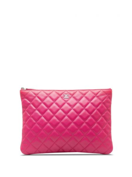Prošivena clutch torbica Chanel Pre-owned ružičasta