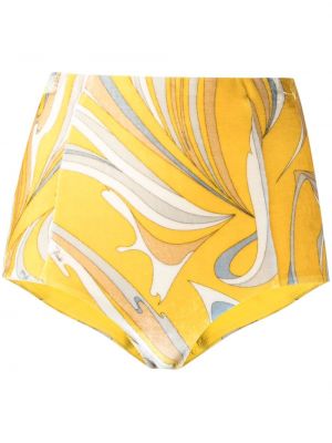 Pantalones cortos de punto Emilio Pucci amarillo