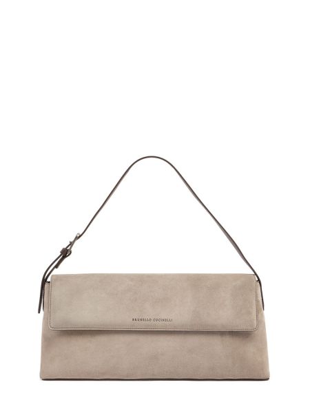 Velur veske Brunello Cucinelli beige