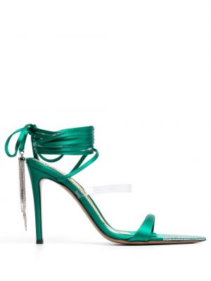 Sandale de cristal Alexandre Vauthier verde