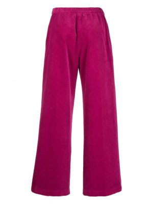 Manšestrové rovné kalhoty Aspesi růžové