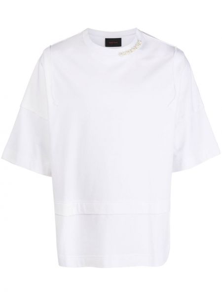 Koszulka z perełkami Simone Rocha biała