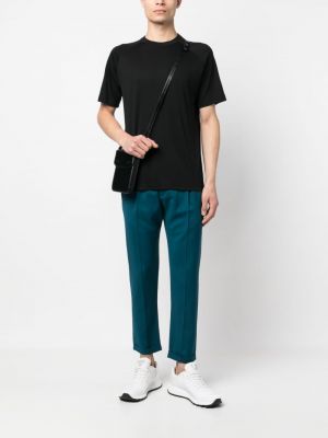 T-shirt en laine avec manches courtes Zegna noir