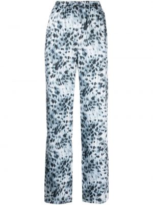 Rovné nohavice s potlačou s leopardím vzorom Msgm
