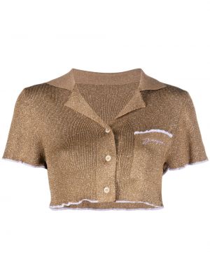 Cardigan en tricot Jacquemus marron