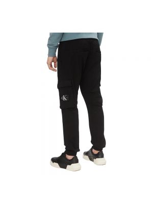Pantalones cargo de cintura baja Calvin Klein Jeans negro