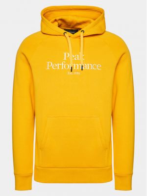 Priliehavá mikina Peak Performance žltá