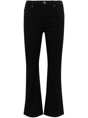 Bootcut džínsy s vysokým pásom Pinko čierna