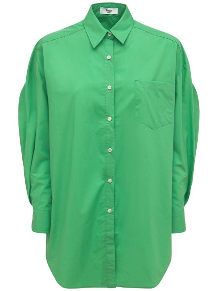 Camisa de algodón The Frankie Shop verde