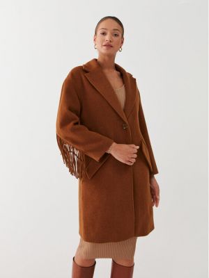 Cappotto di lana Guess marrone