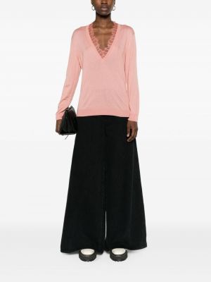 Spitzen pullover Iro pink