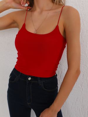 Памучна блуза Bi̇keli̇fe червено