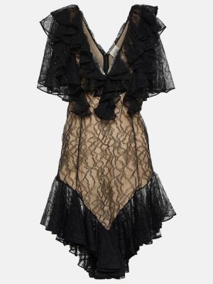 Φόρεμα με δαντέλα Khaite μαύρο