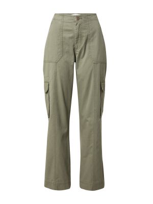 „cargo“ stiliaus kelnės Abercrombie & Fitch žalia