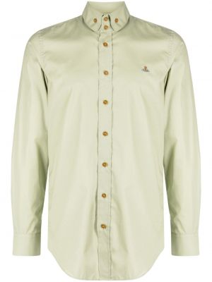 Bombažna srajca Vivienne Westwood zelena