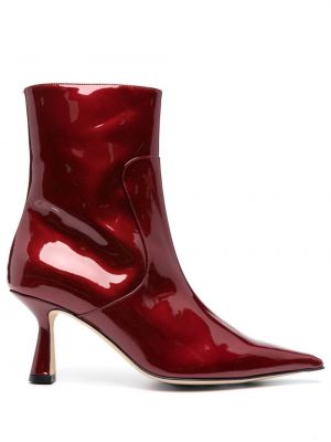 Ankle boots en cuir Aeyde rouge