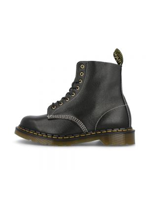 Haftowane botki skórzane Dr. Martens