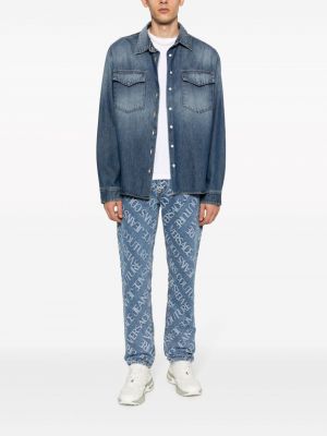 Straight jeans mit print Versace Jeans Couture
