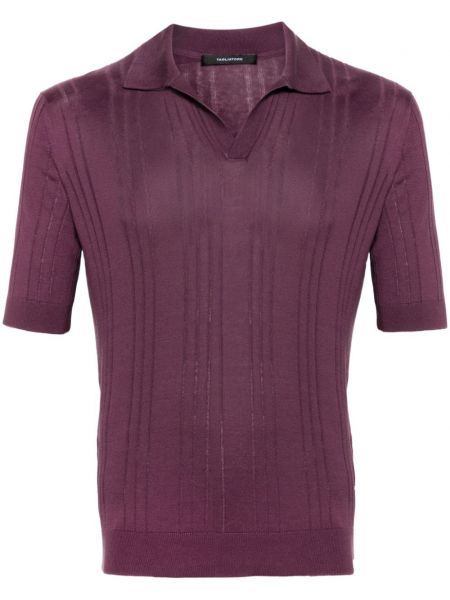 Šilkinis polo marškinėliai Tagliatore violetinė
