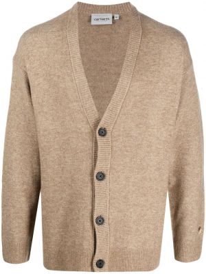 Cardigan con scollo a v Carhartt Wip marrone