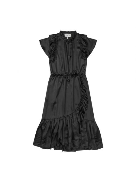 Sukienka mini z falbankami Munthe czarna