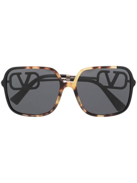 Lunettes de soleil oversize Valentino Eyewear noir