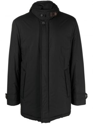 Pernata jakna s kapuljačom Corneliani crna