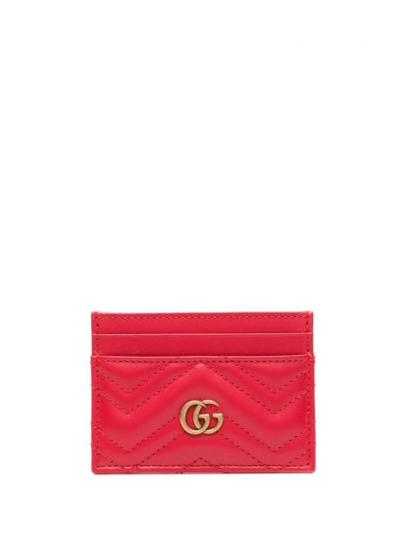 Usnjena denarnica Gucci rdeča
