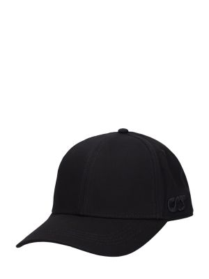 Gorra de algodón Alphatauri negro