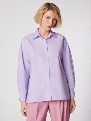 Oversize риза Simple виолетово