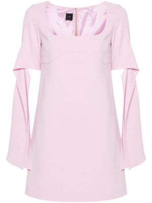 Krepové mini šaty Pinko ružová