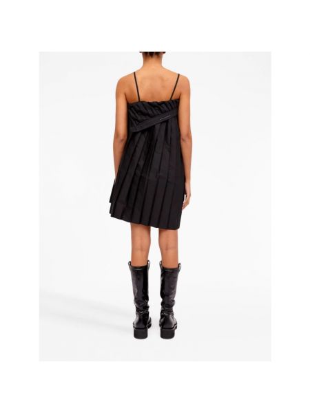 Sukienka mini plisowana Mm6 Maison Margiela czarna