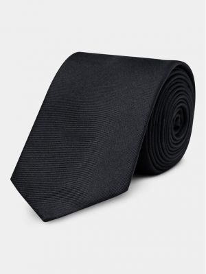Cravată de mătase Calvin Klein negru