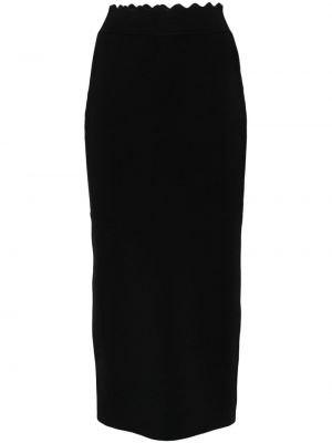 Pletená puzdrová sukňa A.l.c. čierna