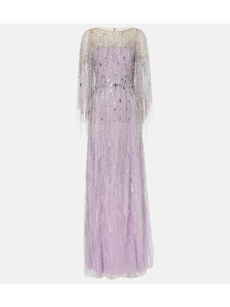 Maxi mekko Jenny Packham violetti