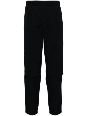 Rovné kalhoty s výšivkou :chocoolate černé