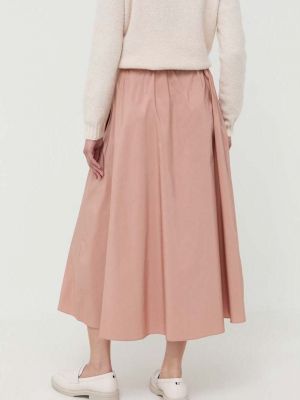 Midi sukně Weekend Max Mara růžové