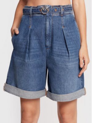 Shorts en jean large Pinko bleu