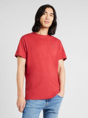 Džinsa krekls Calvin Klein Jeans sarkans