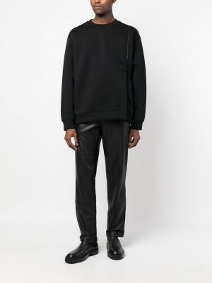 Pullover mit reißverschluss Les Hommes schwarz