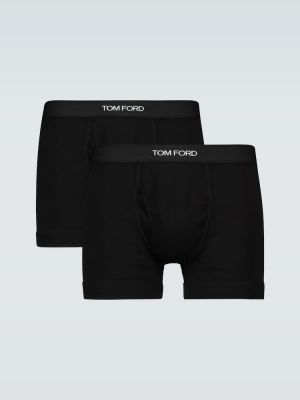 Bavlnené boxerky Tom Ford čierna