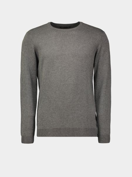 Меланжевий пуловер Piazza Italia сірий