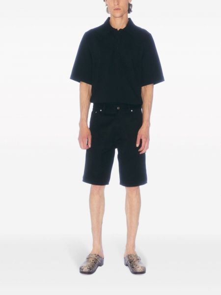 Bavlněné džínové šortky Filippa K černé