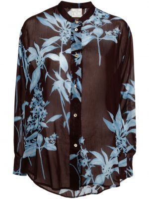 Bluză cu model floral cu imagine transparente Forte_forte