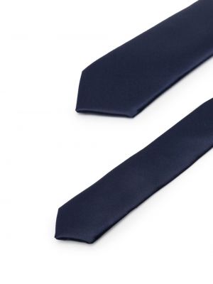 Satynowy krawat Dolce And Gabbana niebieski