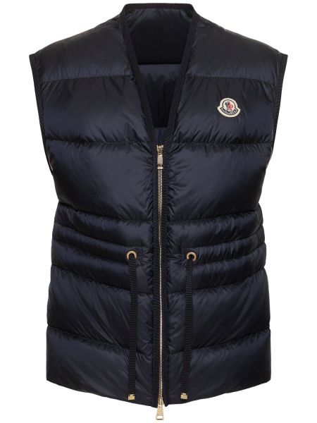 Väst i nylon i dun Moncler blå