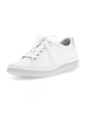 Sneakersy skórzane Gabor białe