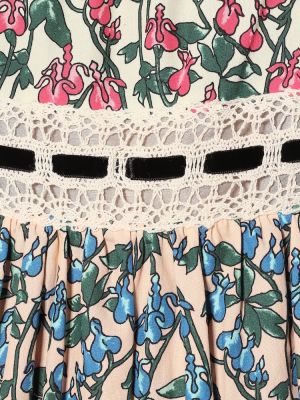 Pamučna midi haljina s cvjetnim printom Marc Jacobs