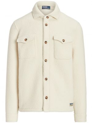 Kockovaná slim fit ľanová bunda Polo Ralph Lauren hnedá