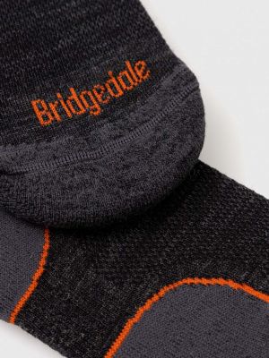 Nogavice iz merina Bridgedale črna